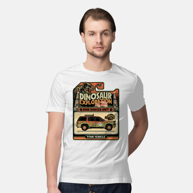 Dinosaur Exploration Vehicle-Mens-Premium-Tee-glitchygorilla