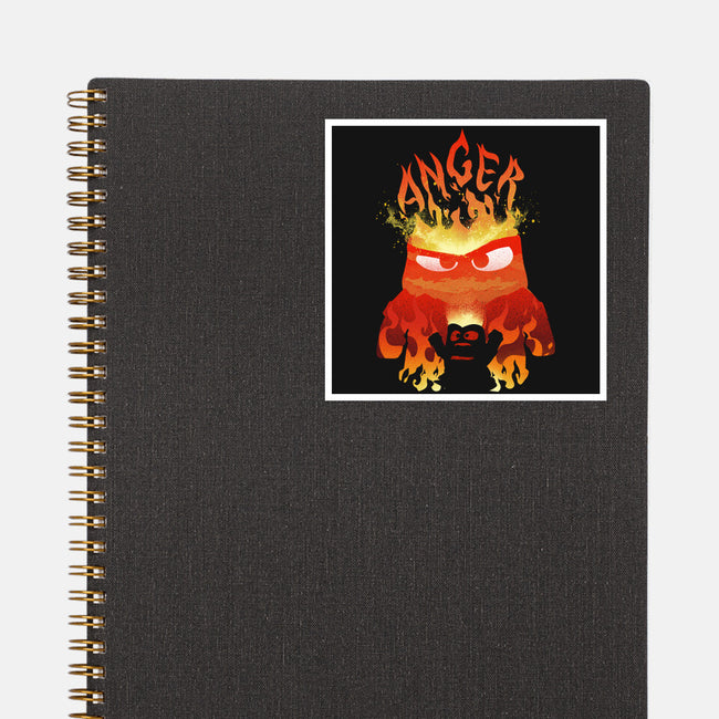 Anger Fire-None-Glossy-Sticker-dandingeroz