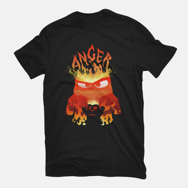 Anger Fire-Womens-Fitted-Tee-dandingeroz