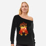 Anger Fire-Womens-Off Shoulder-Sweatshirt-dandingeroz