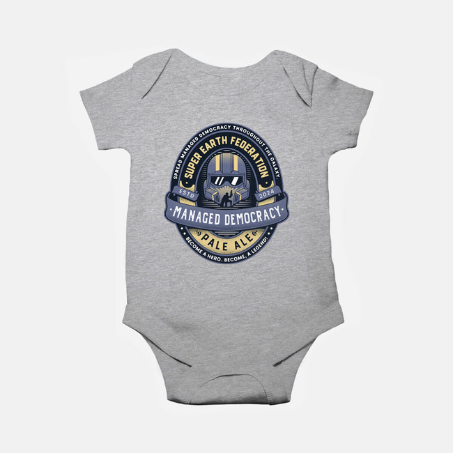 Democracy Exo Patriot Mech-Baby-Basic-Onesie-LAGELANTEE