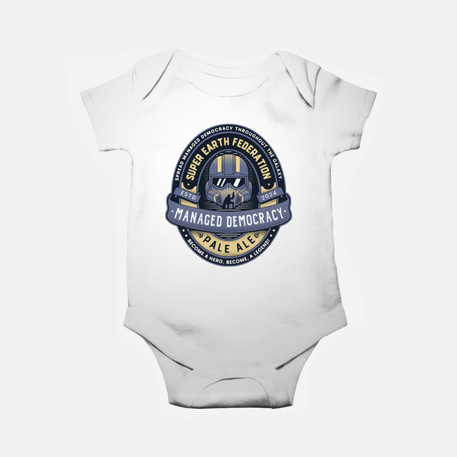 Democracy Exo Patriot Mech-Baby-Basic-Onesie-LAGELANTEE