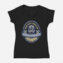 Democracy Exo Patriot Mech-Womens-V-Neck-Tee-LAGELANTEE