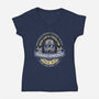 Democracy Exo Patriot Mech-Womens-V-Neck-Tee-LAGELANTEE