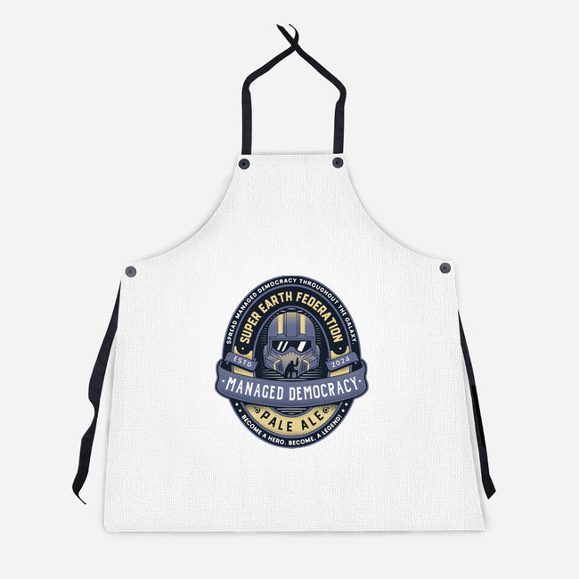 Democracy Exo Patriot Mech-Unisex-Kitchen-Apron-LAGELANTEE