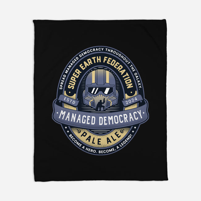 Democracy Exo Patriot Mech-None-Fleece-Blanket-LAGELANTEE