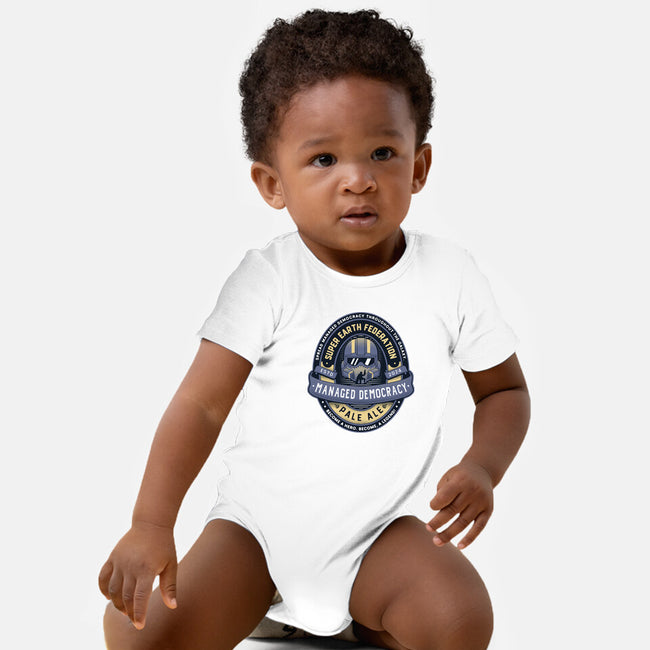 Democracy Exo Patriot Mech-Baby-Basic-Onesie-LAGELANTEE