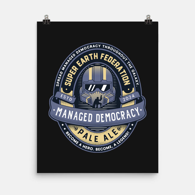 Democracy Exo Patriot Mech-None-Matte-Poster-LAGELANTEE