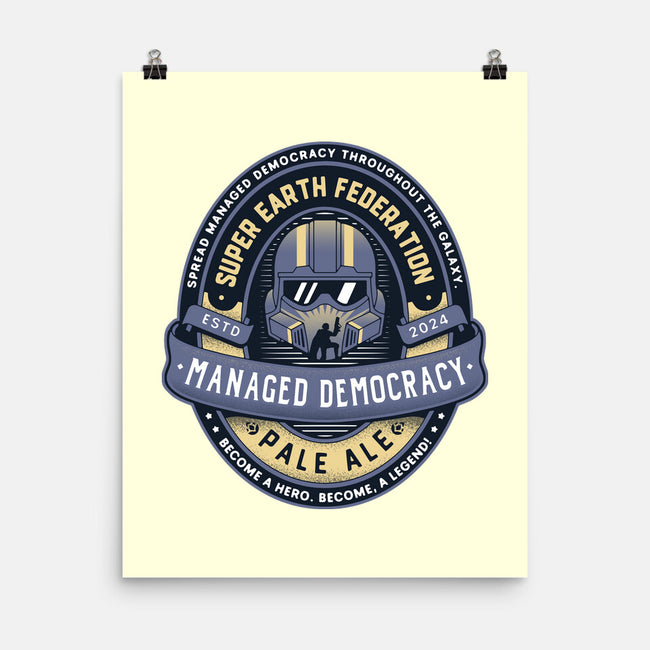 Democracy Exo Patriot Mech-None-Matte-Poster-LAGELANTEE