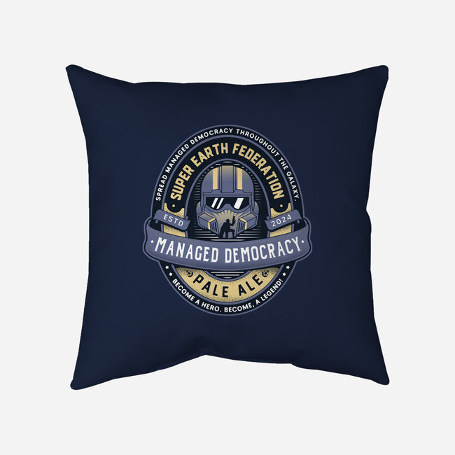 Democracy Exo Patriot Mech-None-Removable Cover w Insert-Throw Pillow-LAGELANTEE