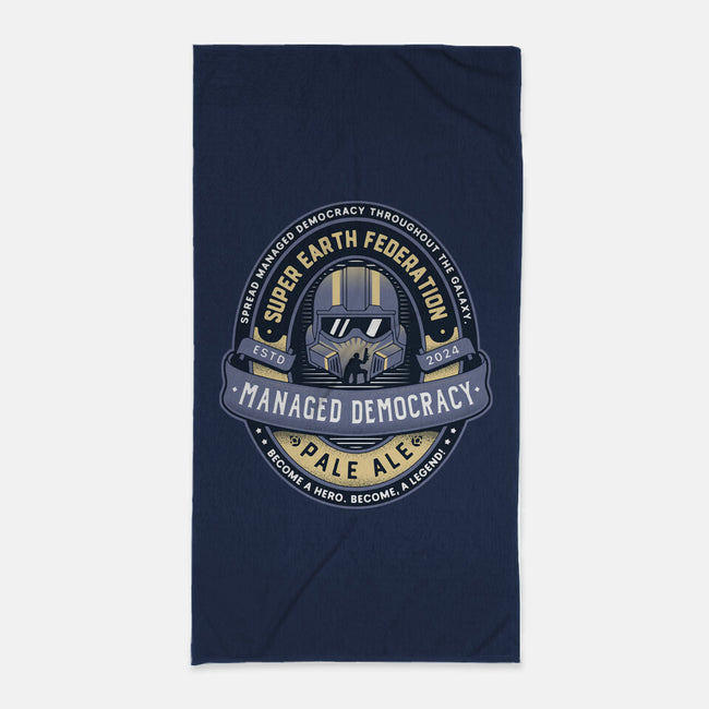 Democracy Exo Patriot Mech-None-Beach-Towel-LAGELANTEE