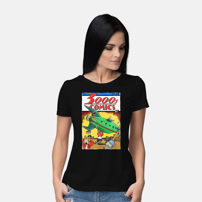 3000s Comics-Womens-Basic-Tee-Barbadifuoco