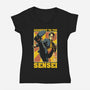 Sensei Assistant-Womens-V-Neck-Tee-Studio Mootant