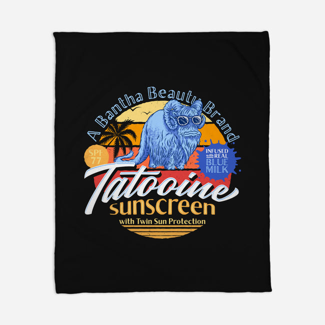 Tatooine Sunscreen-None-Fleece-Blanket-Wheels