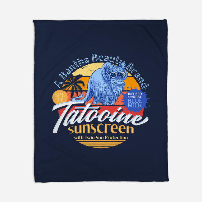 Tatooine Sunscreen-None-Fleece-Blanket-Wheels