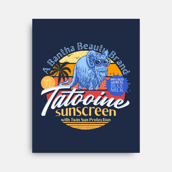 Tatooine Sunscreen-None-Stretched-Canvas-Wheels