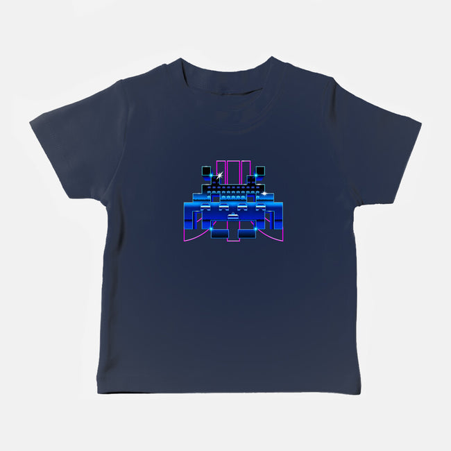 Space Retro-Baby-Basic-Tee-demonigote