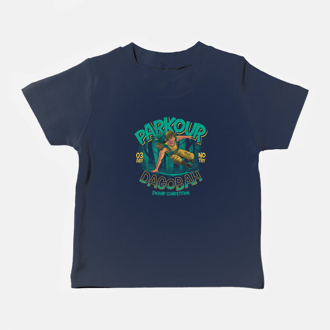 Parkour Dagobah-Baby-Basic-Tee-teesgeex