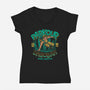 Parkour Dagobah-Womens-V-Neck-Tee-teesgeex