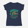 Parkour Dagobah-Womens-V-Neck-Tee-teesgeex