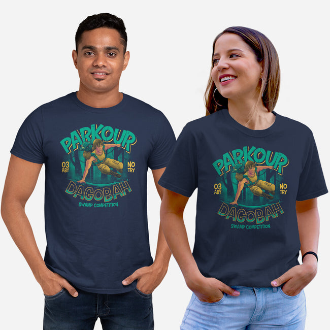 Parkour Dagobah-Unisex-Basic-Tee-teesgeex