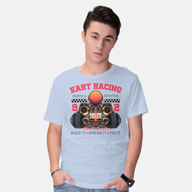 Kart Racing-Mens-Basic-Tee-glitchygorilla