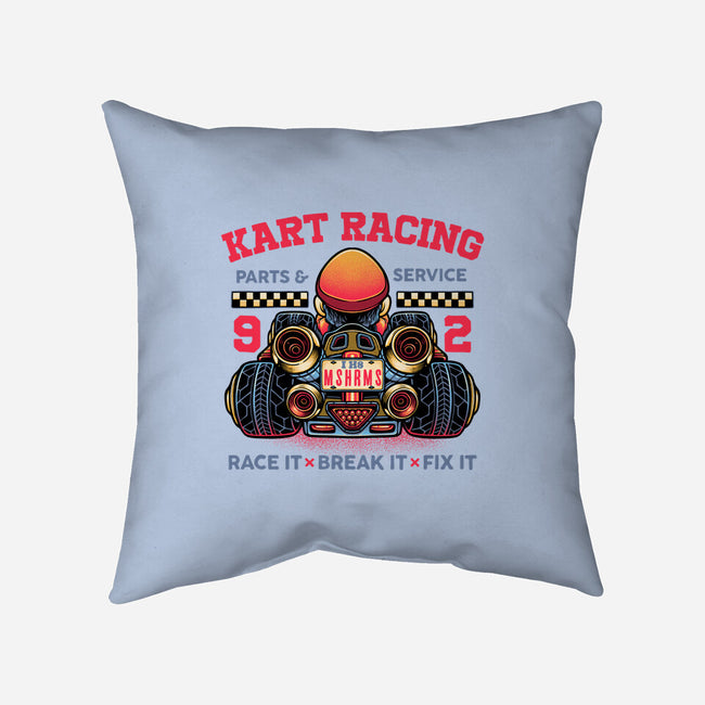 Kart Racing-None-Removable Cover-Throw Pillow-glitchygorilla