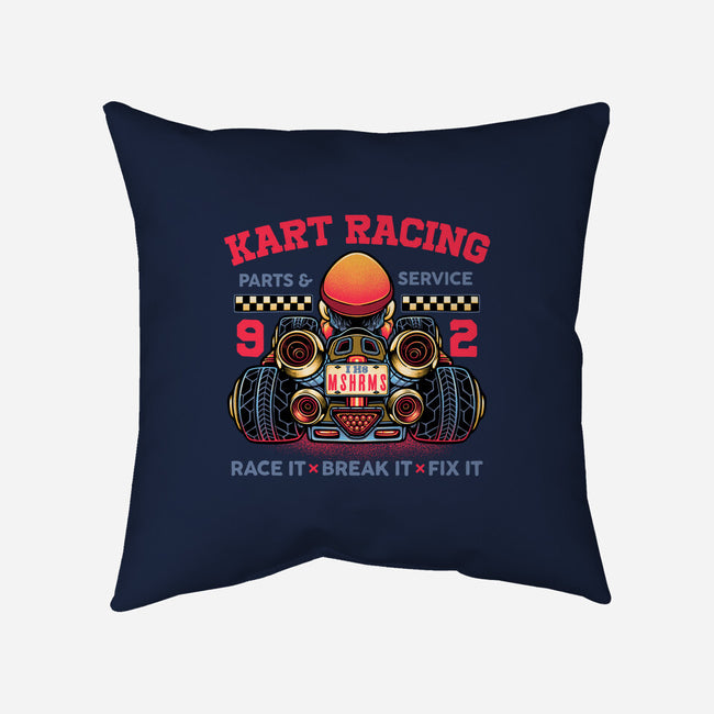 Kart Racing-None-Removable Cover-Throw Pillow-glitchygorilla