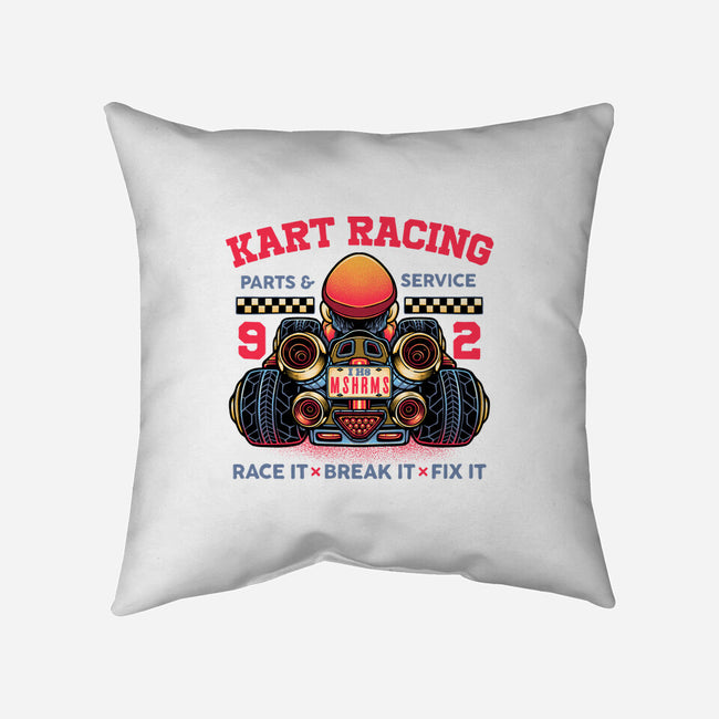 Kart Racing-None-Removable Cover-Throw Pillow-glitchygorilla