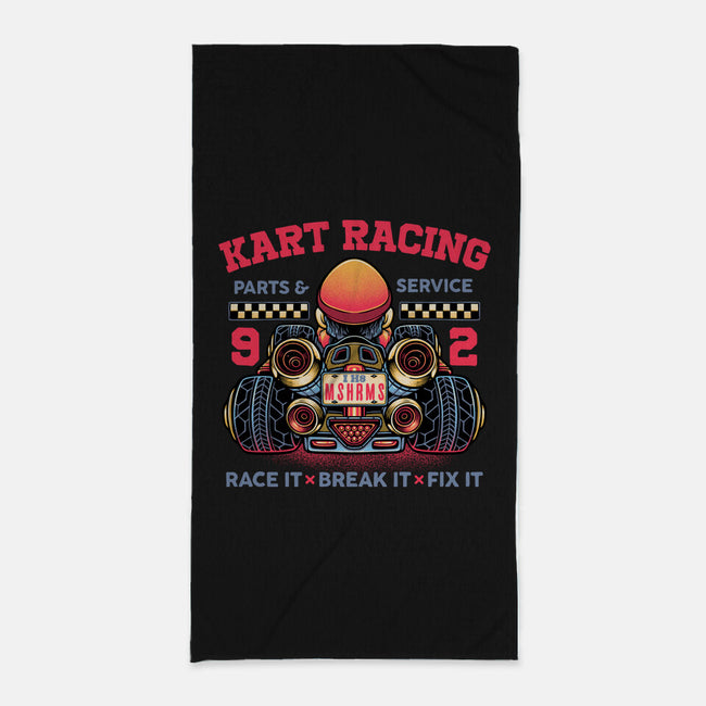 Kart Racing-None-Beach-Towel-glitchygorilla