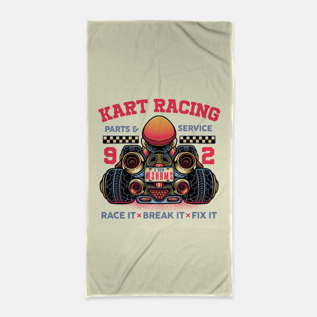 Kart Racing-None-Beach-Towel-glitchygorilla