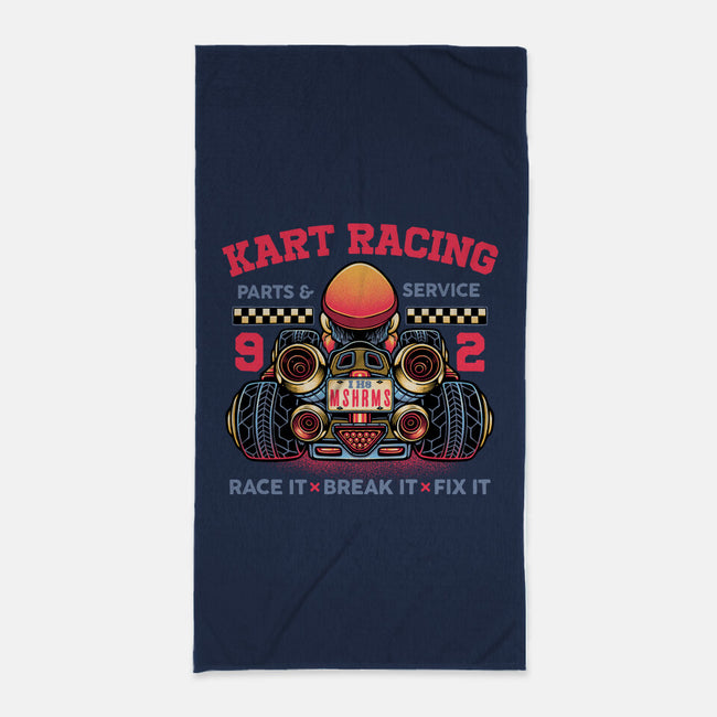 Kart Racing-None-Beach-Towel-glitchygorilla