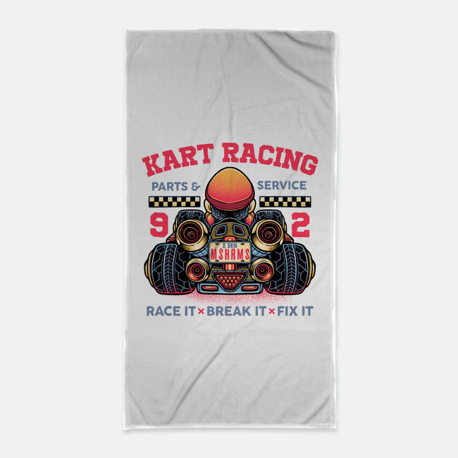 Kart Racing-None-Beach-Towel-glitchygorilla