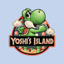 Green Dinosaur Island-None-Glossy-Sticker-glitchygorilla