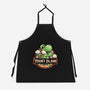 Green Dinosaur Island-Unisex-Kitchen-Apron-glitchygorilla