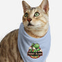 Green Dinosaur Island-Cat-Bandana-Pet Collar-glitchygorilla