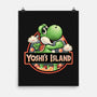 Green Dinosaur Island-None-Matte-Poster-glitchygorilla