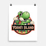 Green Dinosaur Island-None-Matte-Poster-glitchygorilla