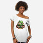 Green Dinosaur Island-Womens-Off Shoulder-Tee-glitchygorilla