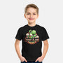 Green Dinosaur Island-Youth-Basic-Tee-glitchygorilla