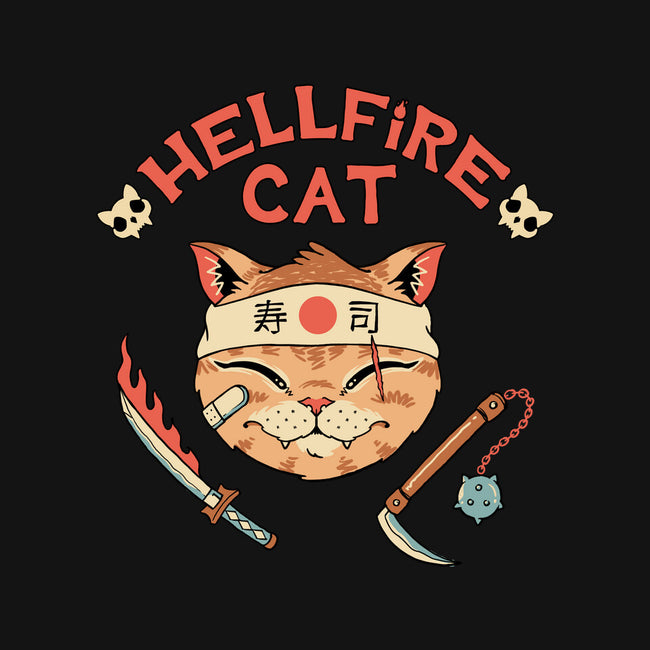 Hellfire Cat Meowster-None-Polyester-Shower Curtain-vp021