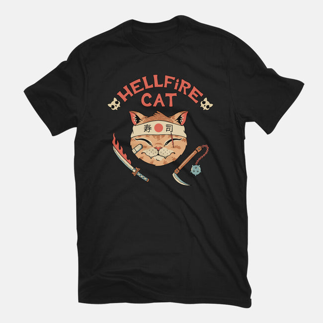 Hellfire Cat Meowster-Womens-Basic-Tee-vp021