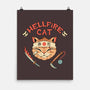 Hellfire Cat Meowster-None-Matte-Poster-vp021