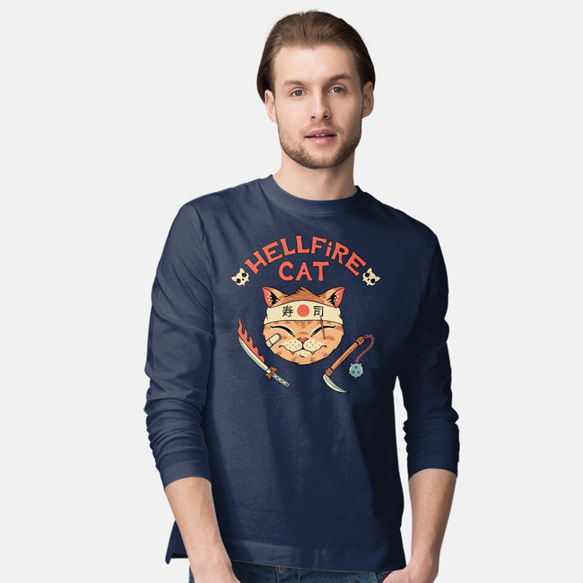 Hellfire Cat Meowster-Mens-Long Sleeved-Tee-vp021