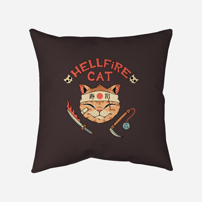 Hellfire Cat Meowster-None-Non-Removable Cover w Insert-Throw Pillow-vp021