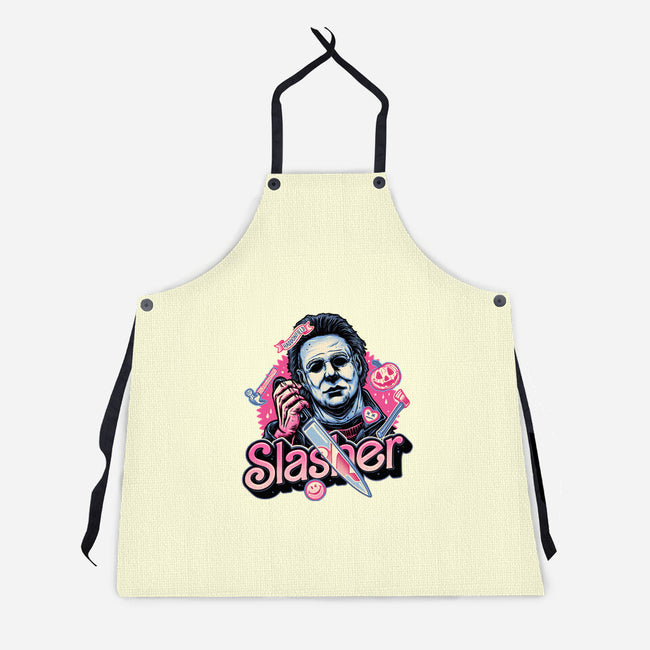 Slasher Love-Unisex-Kitchen-Apron-glitchygorilla