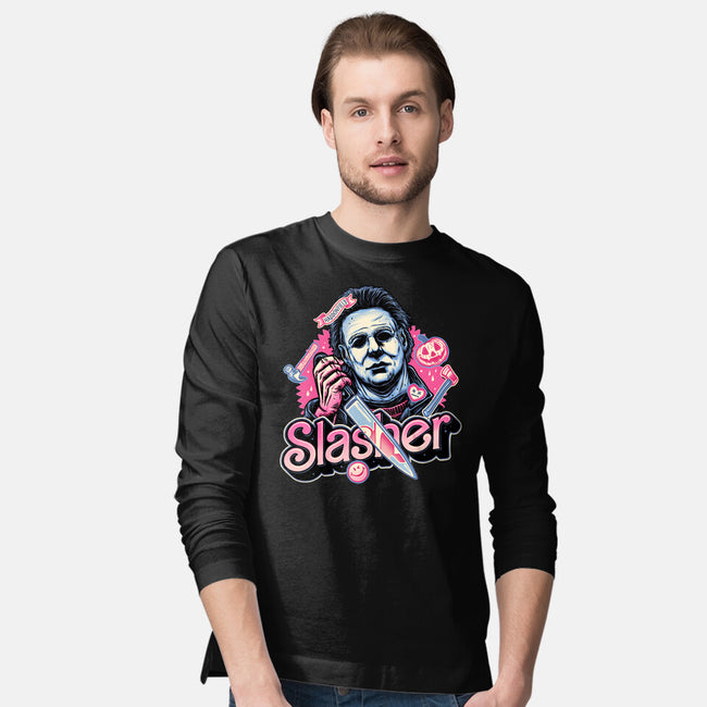 Slasher Love-Mens-Long Sleeved-Tee-glitchygorilla