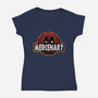 Mercenary Park-Womens-V-Neck-Tee-pigboom