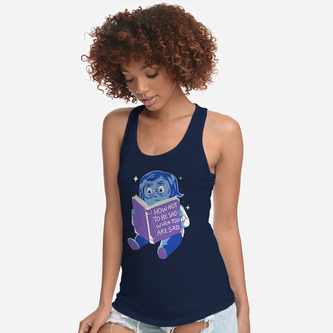 How Not To Be Sad-Womens-Racerback-Tank-yumie