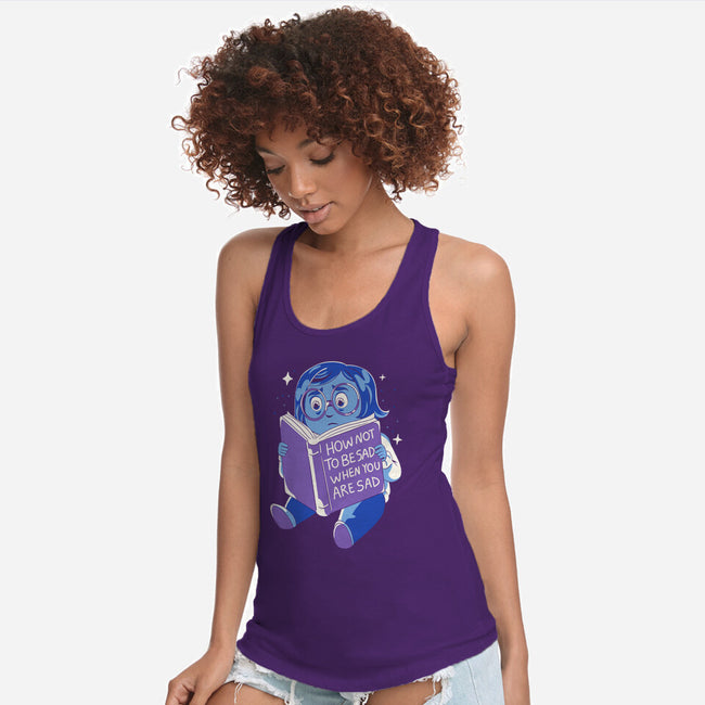 How Not To Be Sad-Womens-Racerback-Tank-yumie